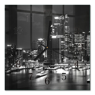 Square wall clock Horizon