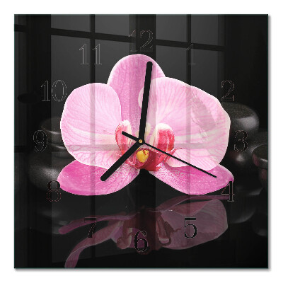 Square kitchen clock Orchid