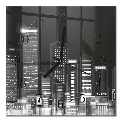 Square wall clock Horizon