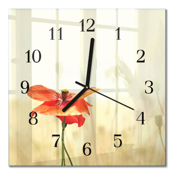 Square kitchen clock Poppy
