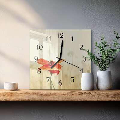 Square kitchen clock Poppy