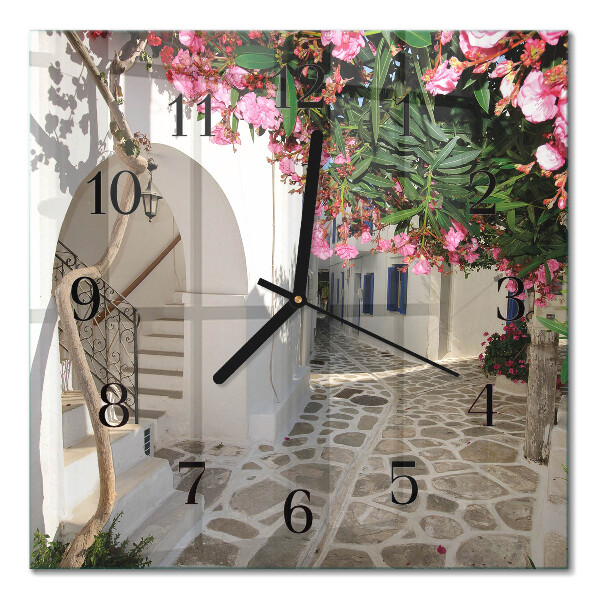 Square wall clock Flower Alley