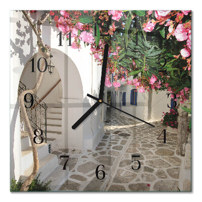 Square wall clock Flower Alley