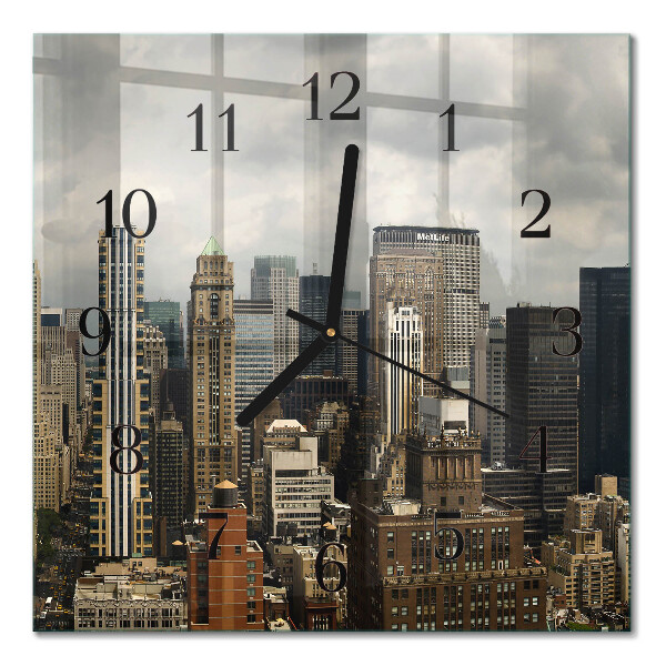 Square kitchen clock Horizon