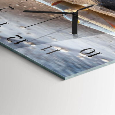 Square wall clock Message in a Bottle