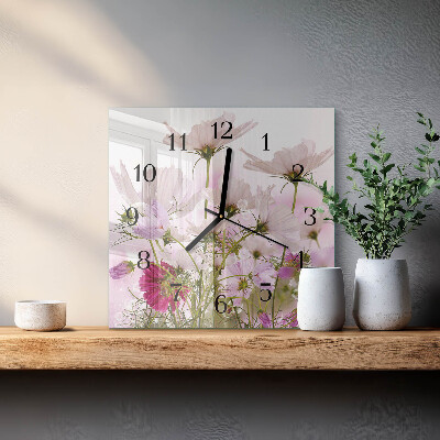 Square wall clock Cosmos