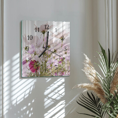 Square wall clock Cosmos