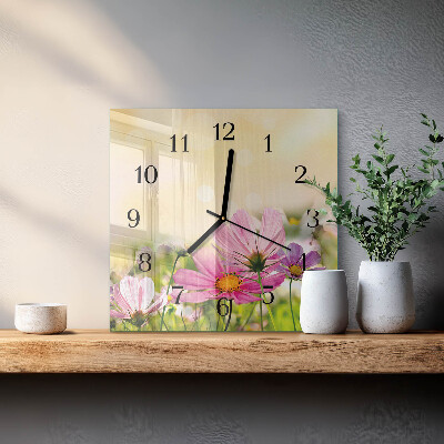 Square wall clock Cosmos
