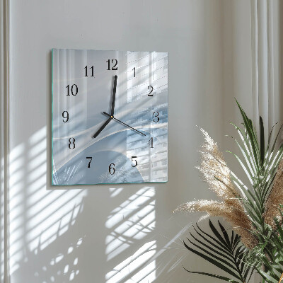 Square wall clock Abstract lines