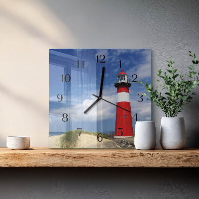 Square kitchen clock Lighthouse