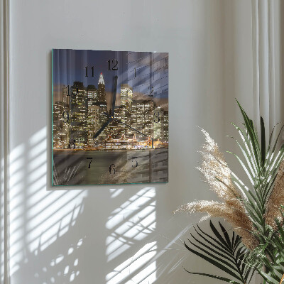 Square kitchen clock Horizon