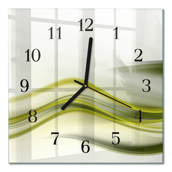 Square wall clock Abstract lines