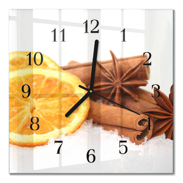 Square wall clock Lemon vanilla