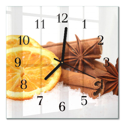 Square wall clock Lemon vanilla