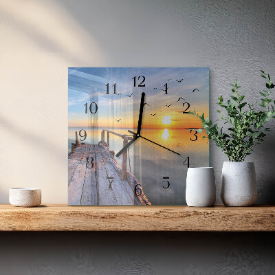 Square kitchen clock Pier