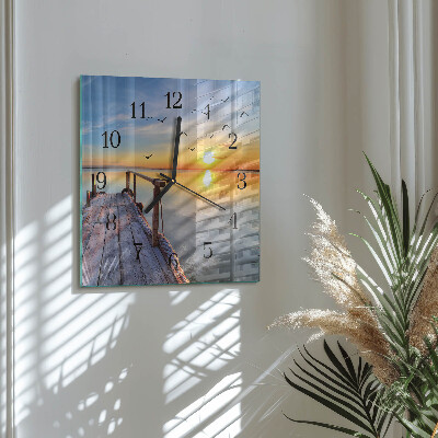 Square kitchen clock Pier