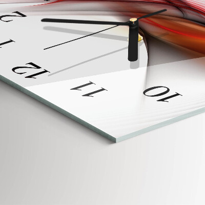 Square wall clock Abstract lines