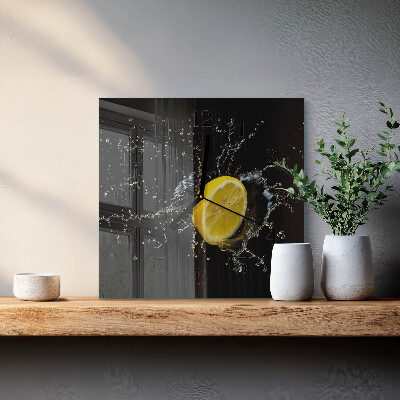 Square kitchen clock Citrus