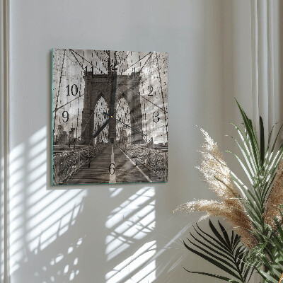 Square kitchen clock Bridge