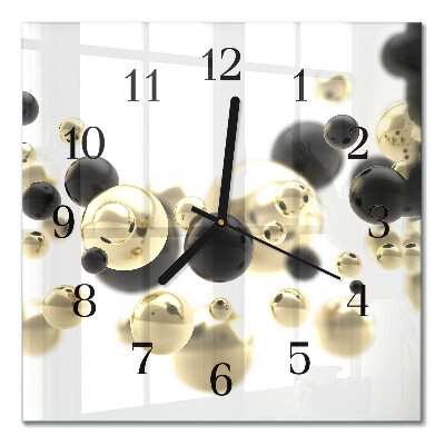 Glass clock square Abstraction