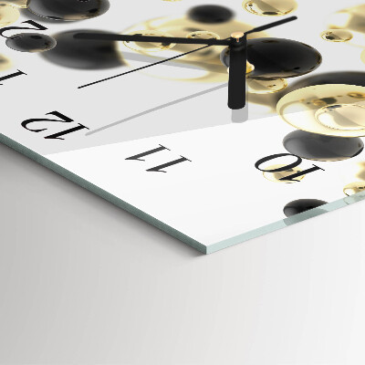 Glass clock square Abstraction