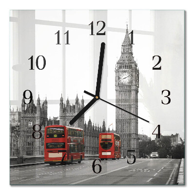 Glass clock square London