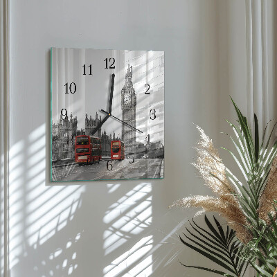 Glass clock square London