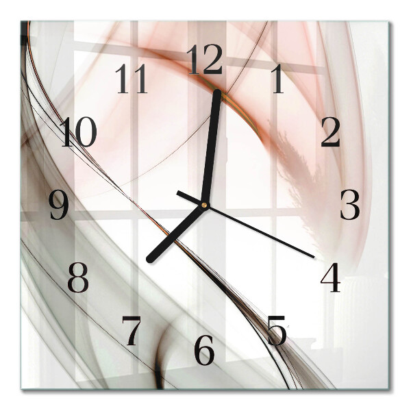 Glass clock square Abstraction