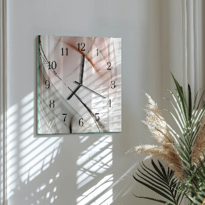 Glass clock square Abstraction