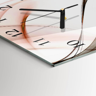 Glass clock square Abstraction