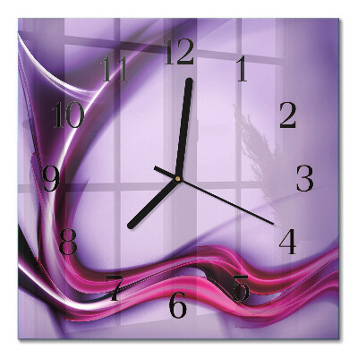 Glass clock square Abstraction