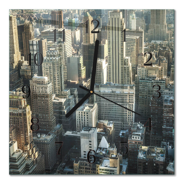 Square wall clock Horizon