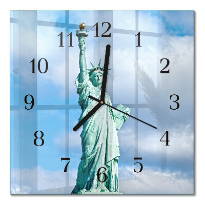 Square wall clock Statue of Liberty