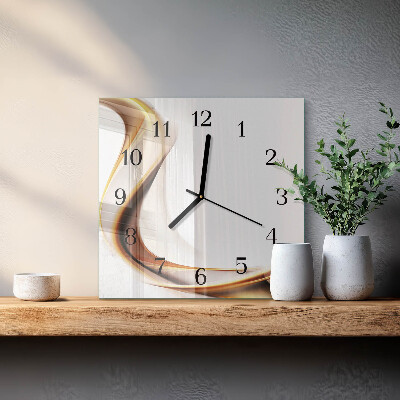 Glass clock square Abstraction