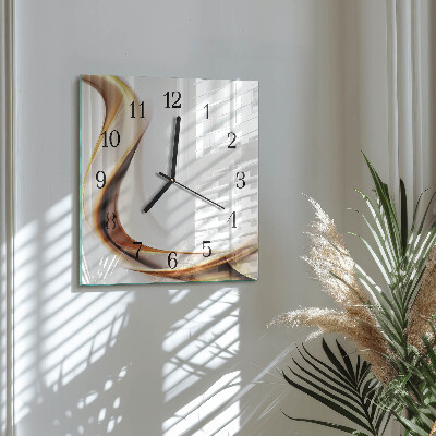 Glass clock square Abstraction