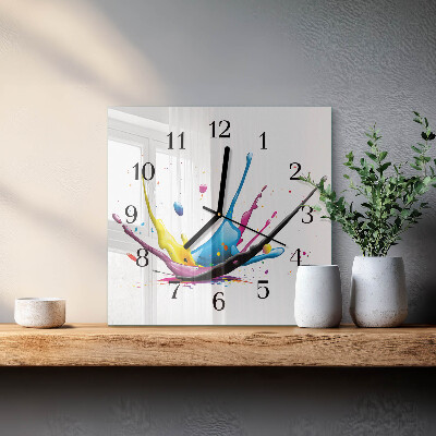 Square kitchen clock Color