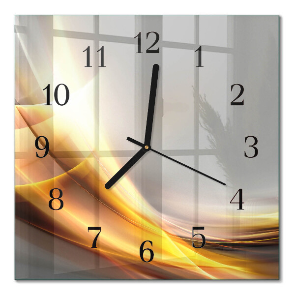 Glass clock square Abstraction