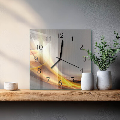 Glass clock square Abstraction