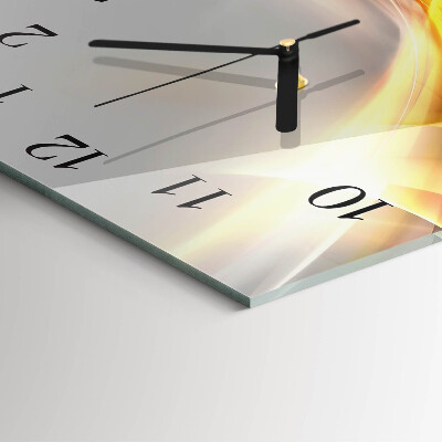 Glass clock square Abstraction