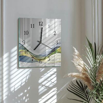 Square kitchen clock Abstraction