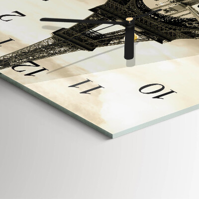 Square wall clock Paris
