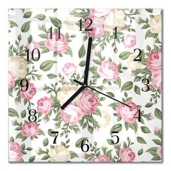Square kitchen clock Background