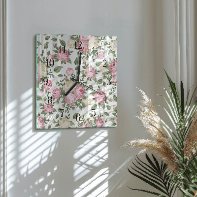 Square kitchen clock Background