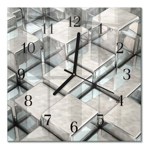 Square wall clock Dice