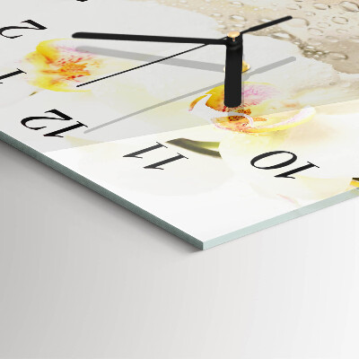 Square wall clock Orchid