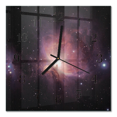 Square kitchen clock Cosmos