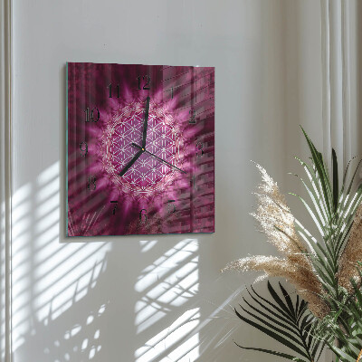 Square wall clock Abstraction