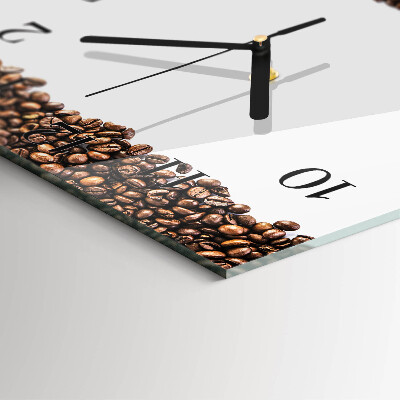 Square kitchen clock Coffee beans