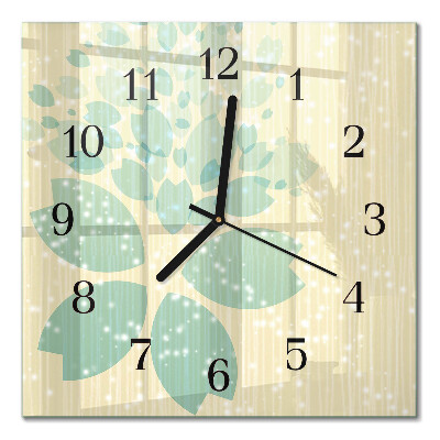 Glass clock square Abstraction