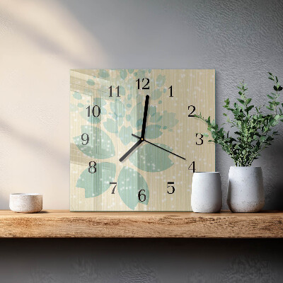 Glass clock square Abstraction